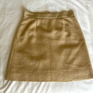 Kate Spade Gold Metallic tweed Pencil Skirt - Women’s Size 2